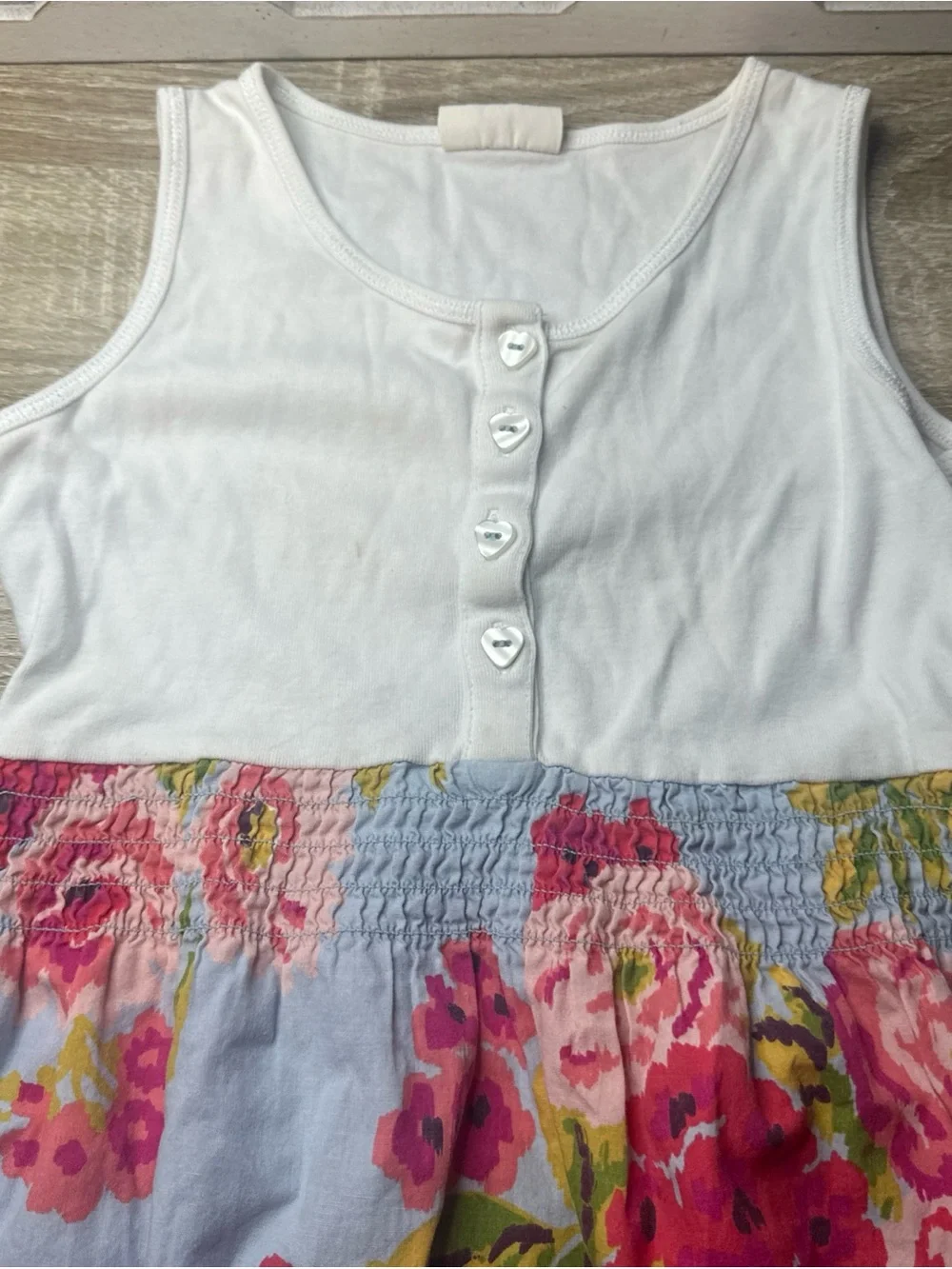 Mini Boden girls' mixed-media dress Small Spot Size 5/6
